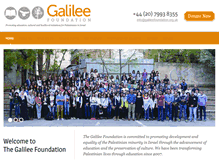 Tablet Screenshot of galileefoundation.org.uk